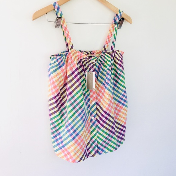NWT J. Crew checkered tank - Picture 2 of 7